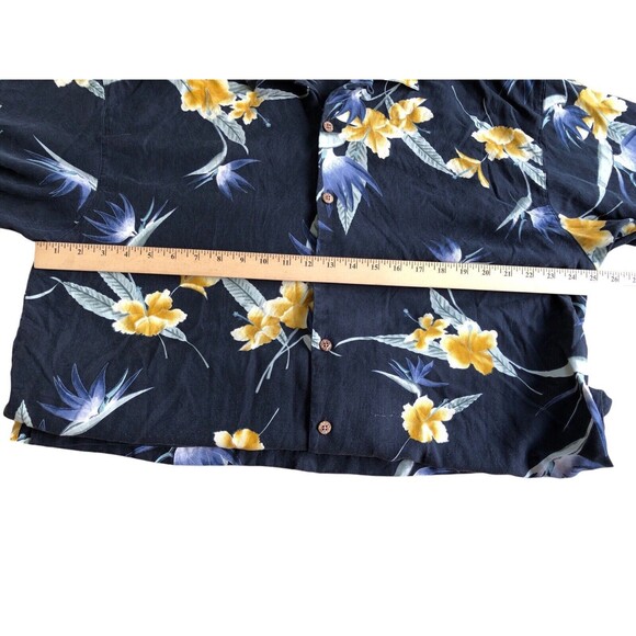 Tommy Bahama Silk Camp Shirt X LARGE Tropical Floral Aloha Hawaiian Shirt - Picture 6 of 10